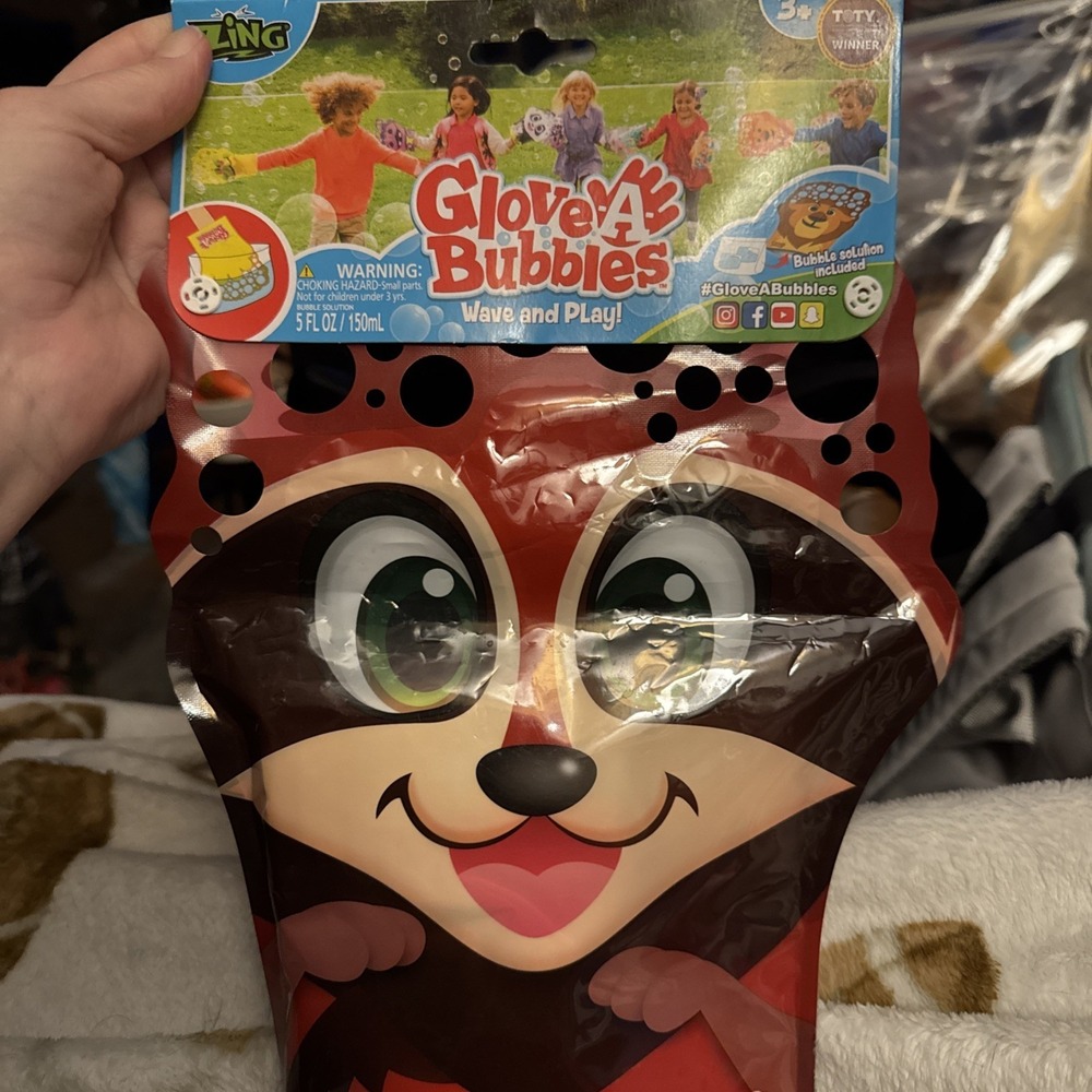 Kids Glove A Bubbles, Bubble Maker, 3+ years, "Fox" EASTER GIFT FILLER Summer